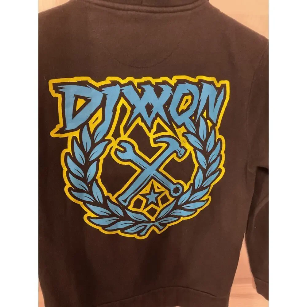 Dixxon Black Youth Skater Zip-Up Hoodie, 12